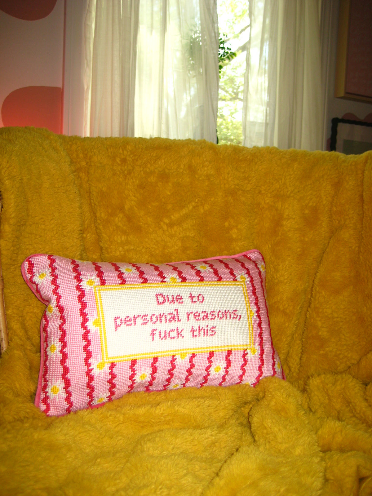 due to personal reasons.. pillow