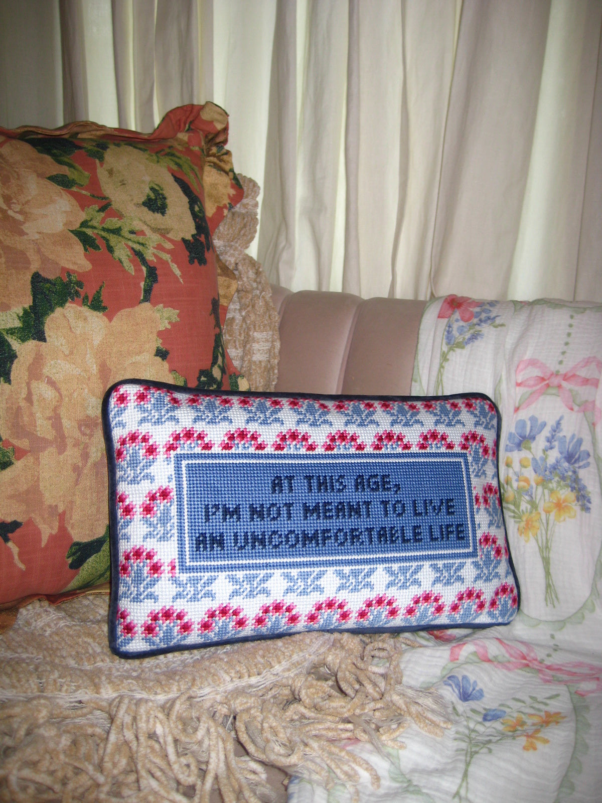 at this age pillow