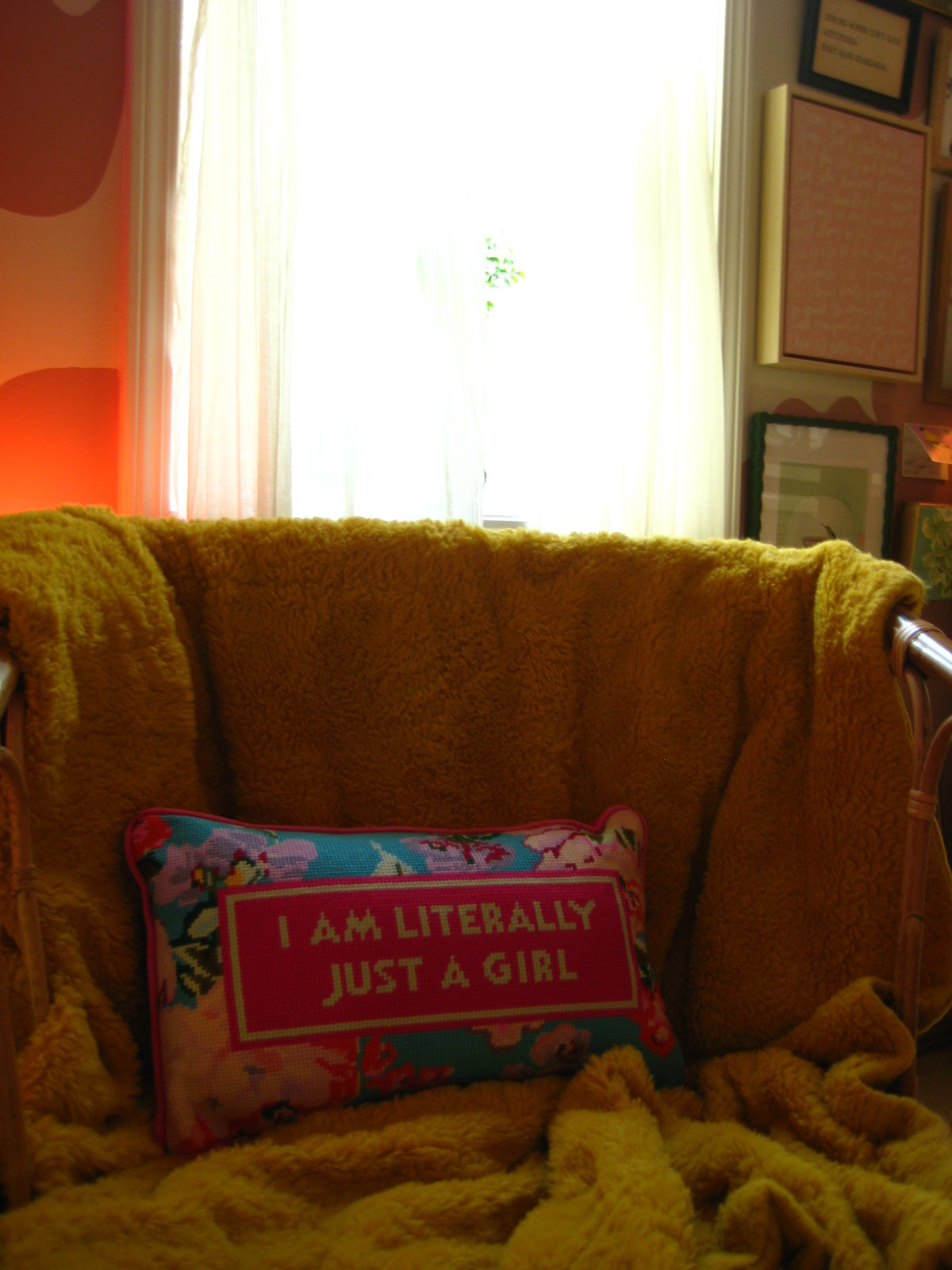 literally just a girl pillow