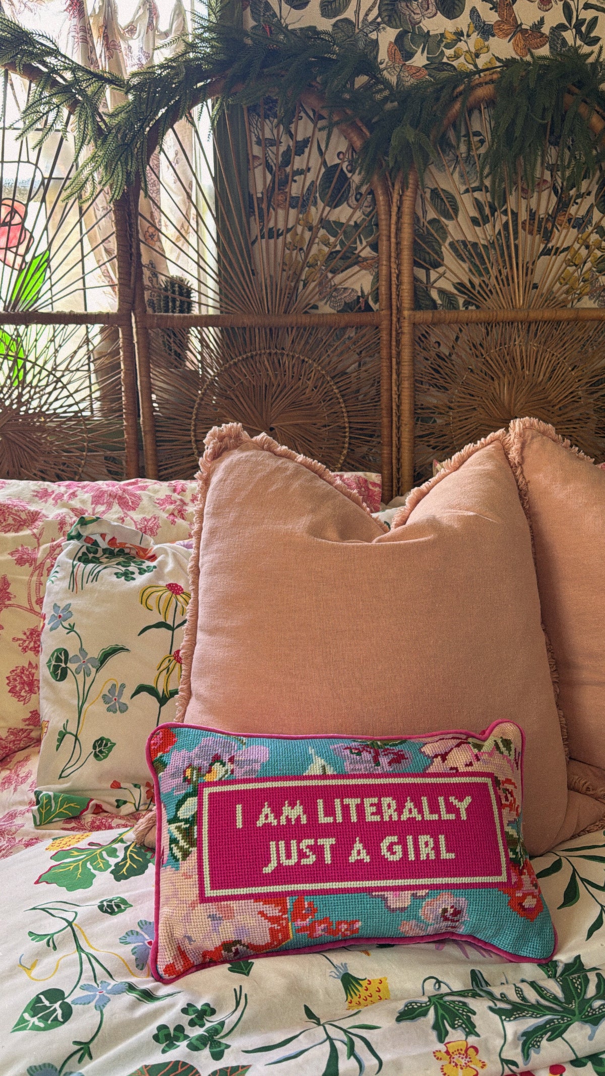 literally just a girl pillow