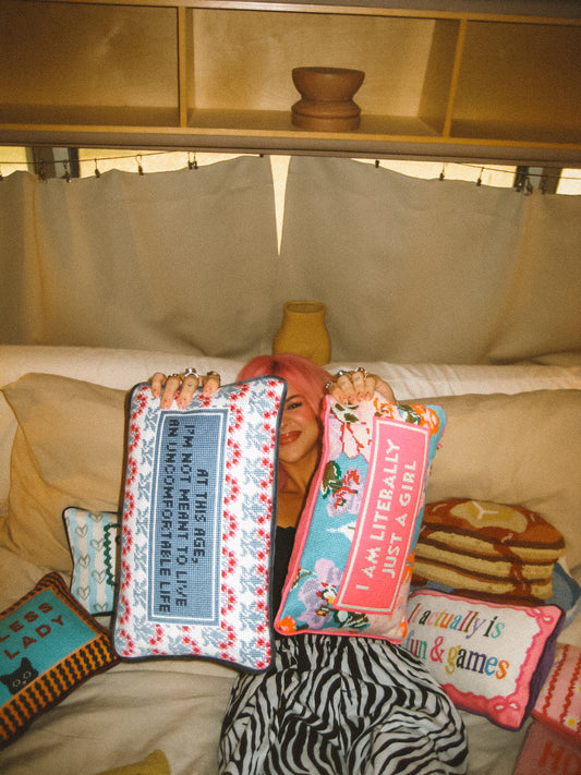 at this age pillow