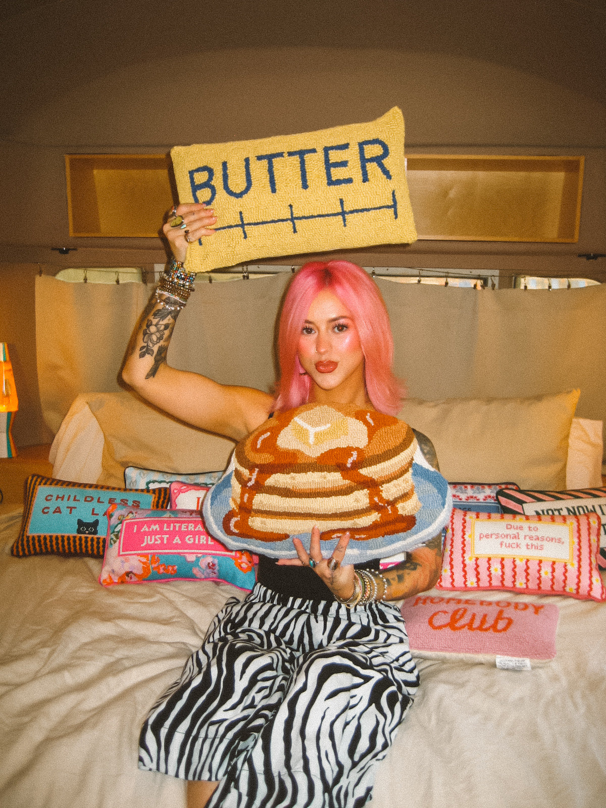 pancakes and syrup pillow