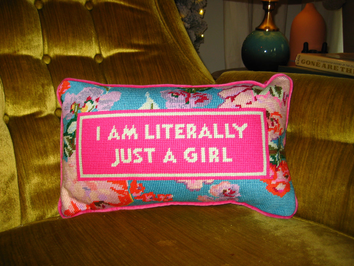 literally just a girl pillow