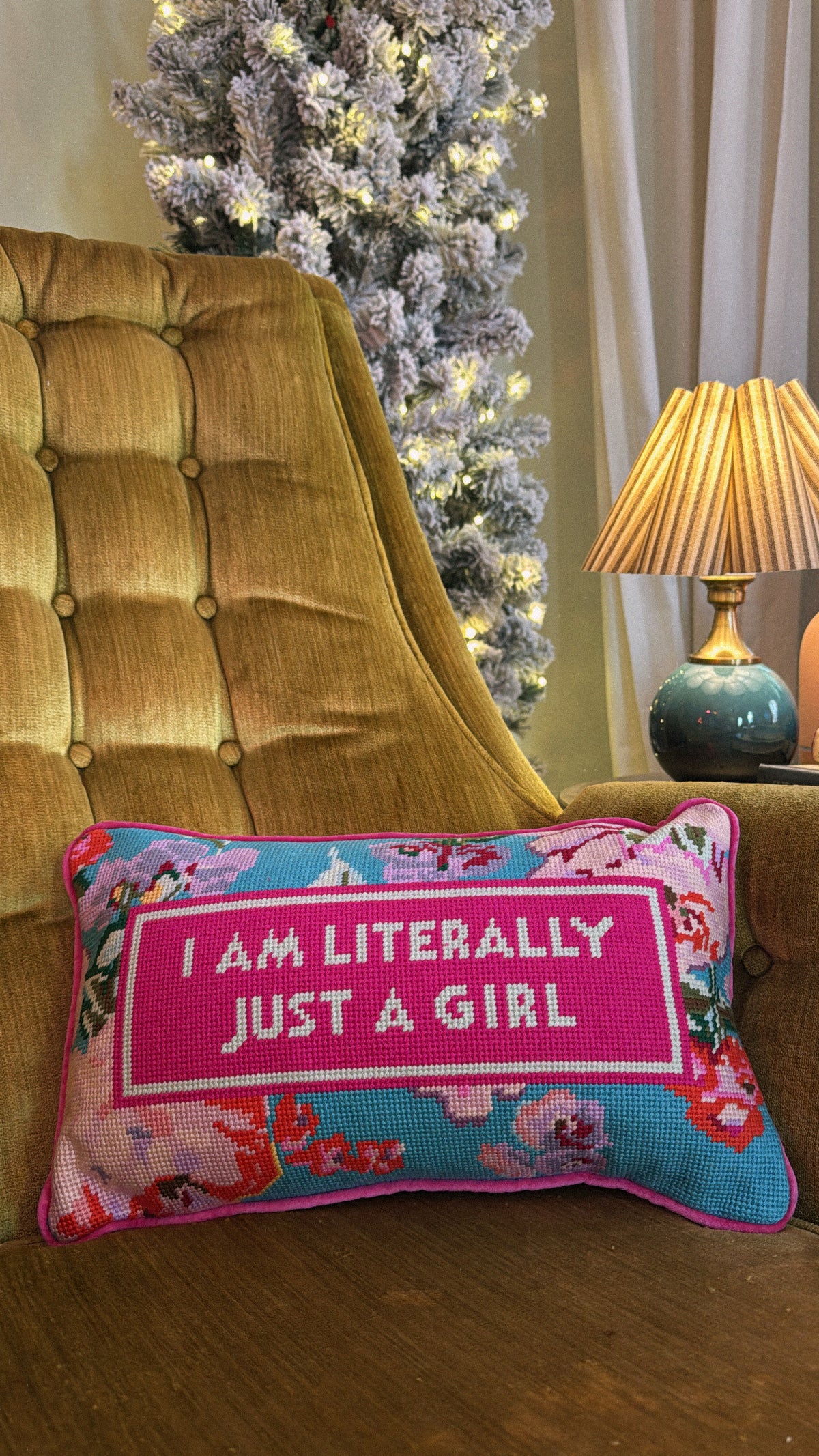 literally just a girl pillow